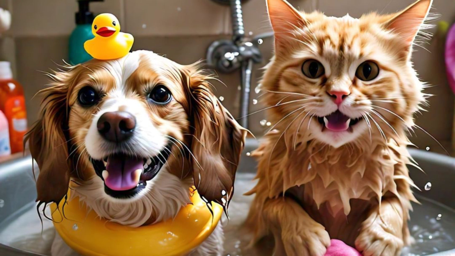 peluquería y baño a domicilio para mascotas perro y gato en Santiago